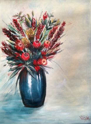 "Native flowers" 100cm x 76cm for sale