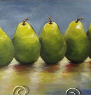 row of pears