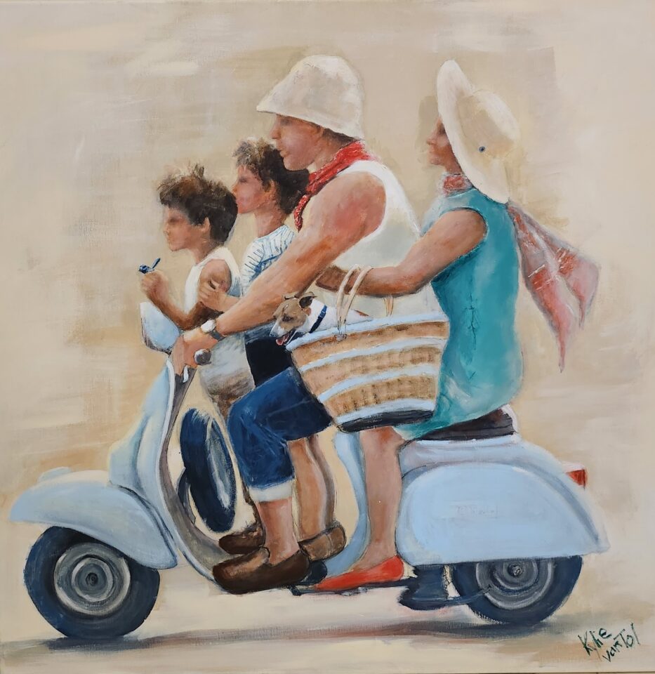 "Free riding" painting for sale